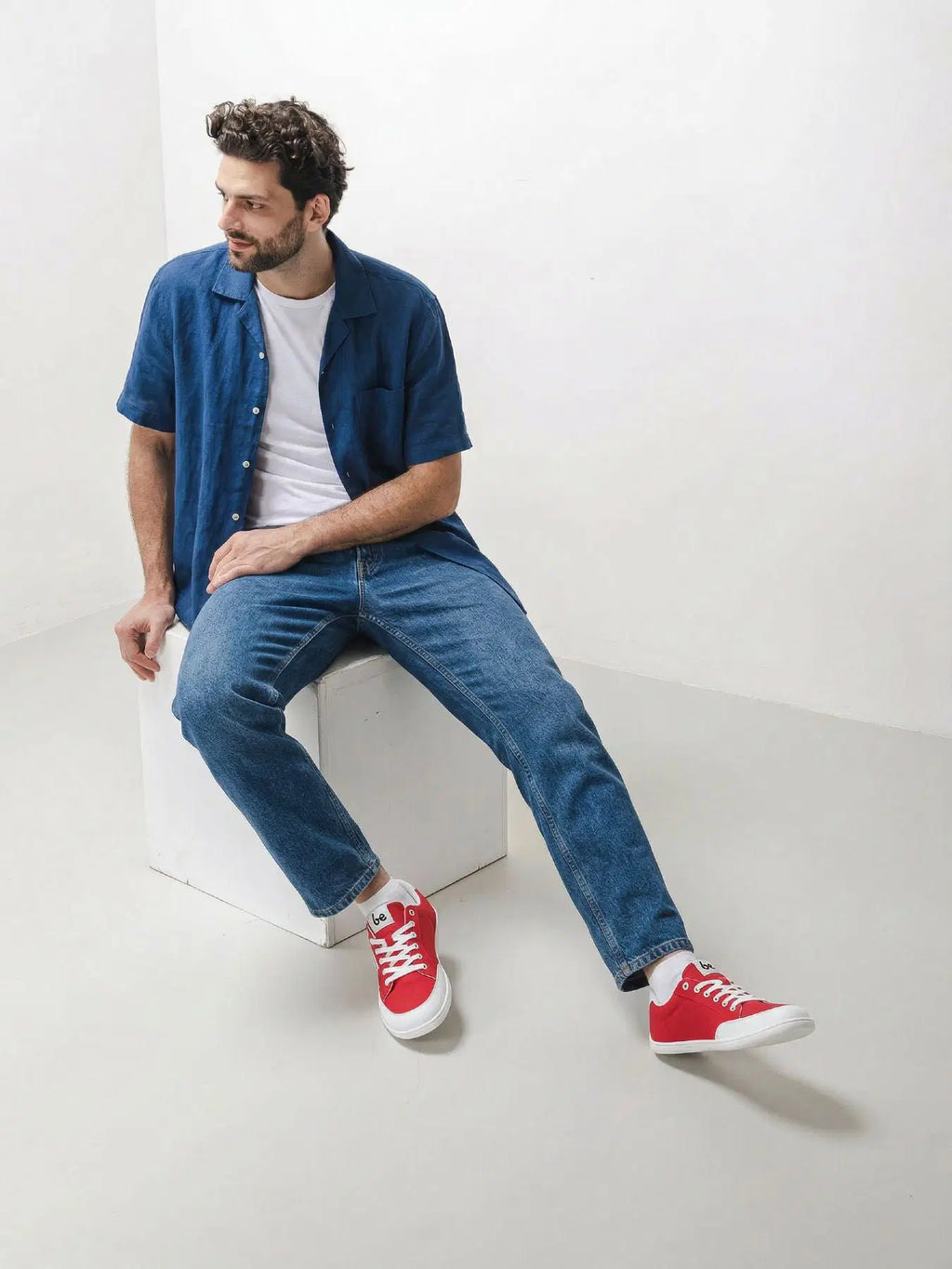Barfuß Sneaker Be Lenka Rebound - Rot & Weiß