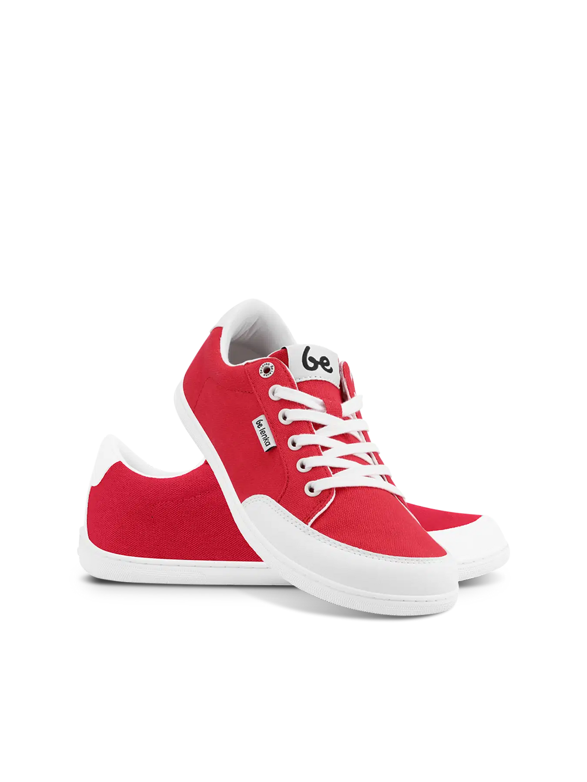 Barfuß Sneaker Be Lenka Rebound - Rot & Weiß