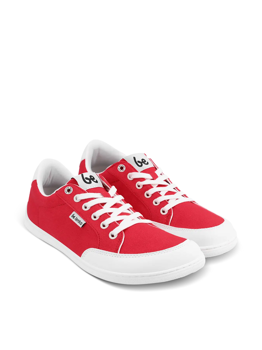 Barfuß Sneaker Be Lenka Rebound - Rot & Weiß