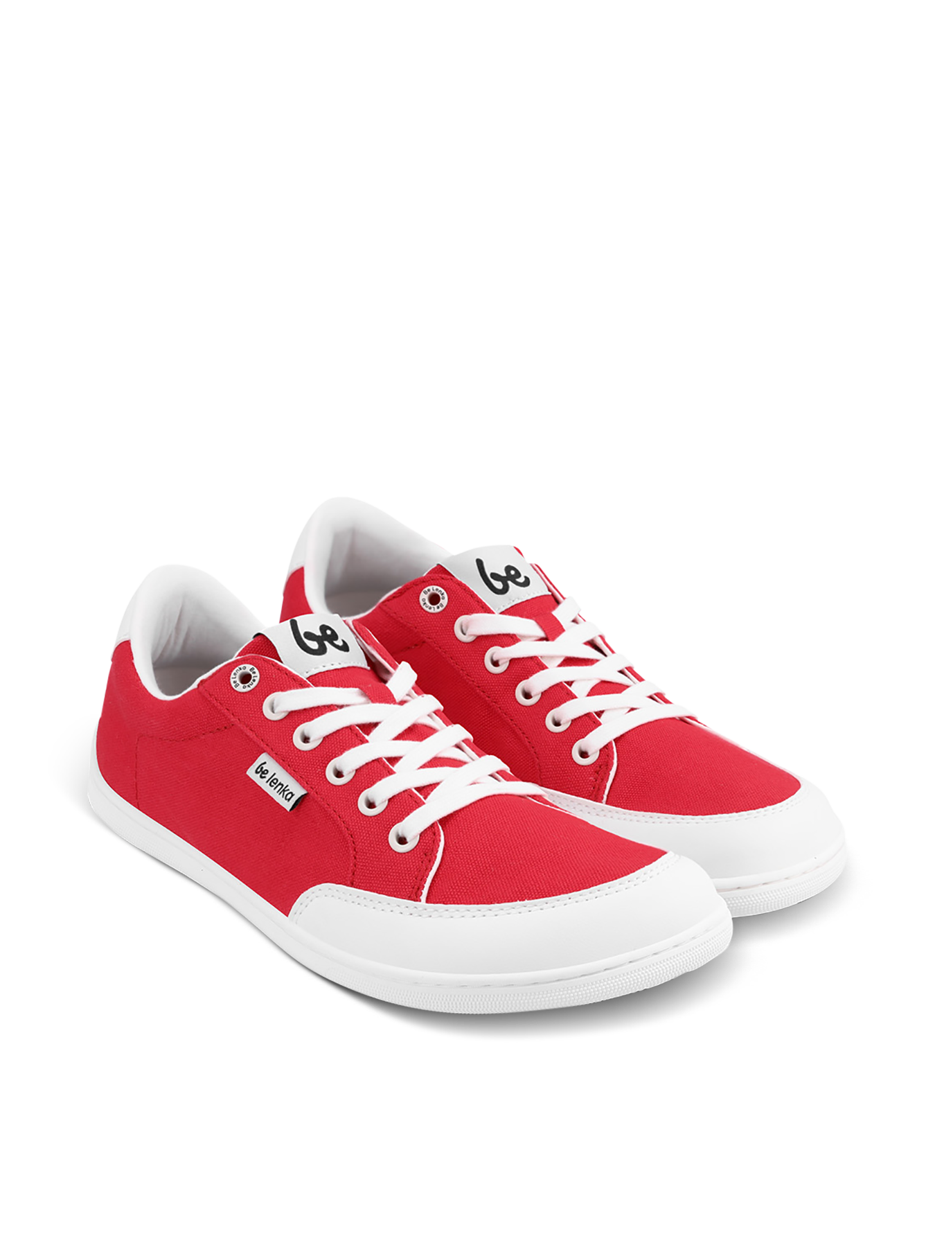Barfuß Sneaker Be Lenka Rebound - Rot & Weiß