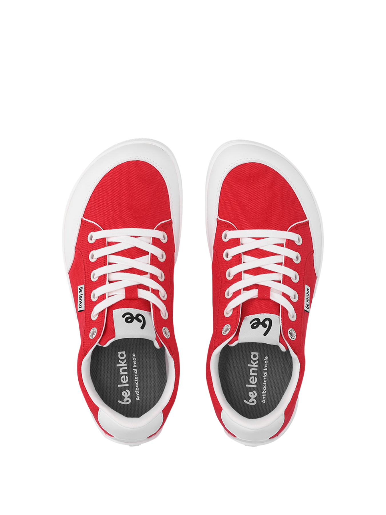 Barfuß Sneaker Be Lenka Rebound - Rot & Weiß