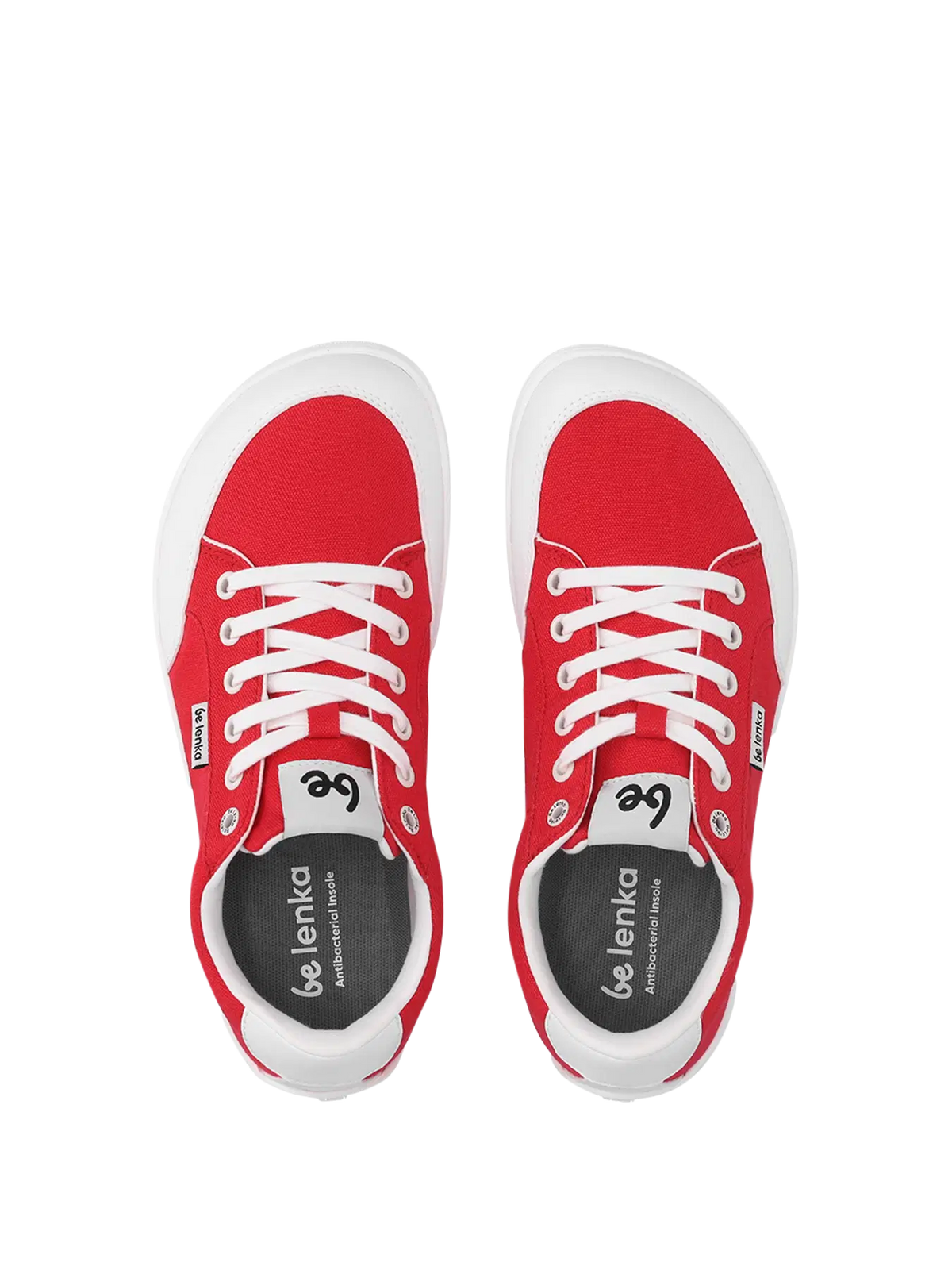 Barfuß Sneaker Be Lenka Rebound - Rot & Weiß