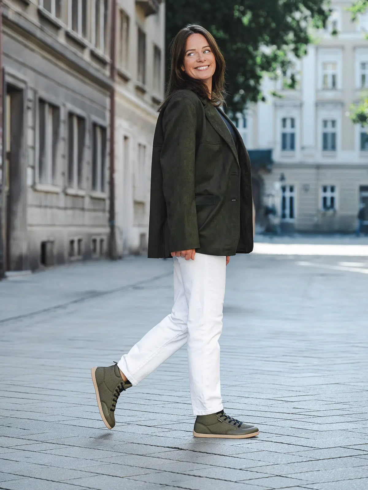 Barfuß-Sneaker Be Lenka Rebound Thermo - Army Green