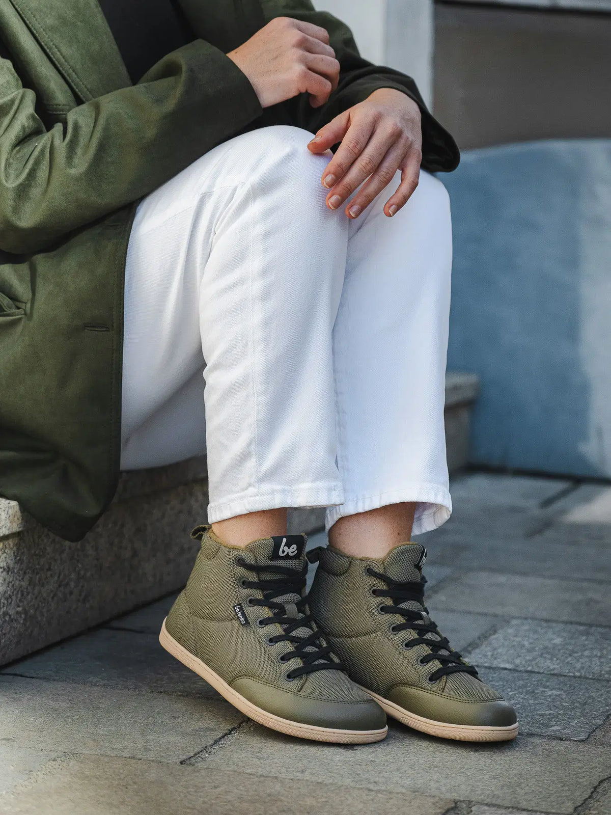 Barfuß-Sneaker Be Lenka Rebound Thermo - Army Green