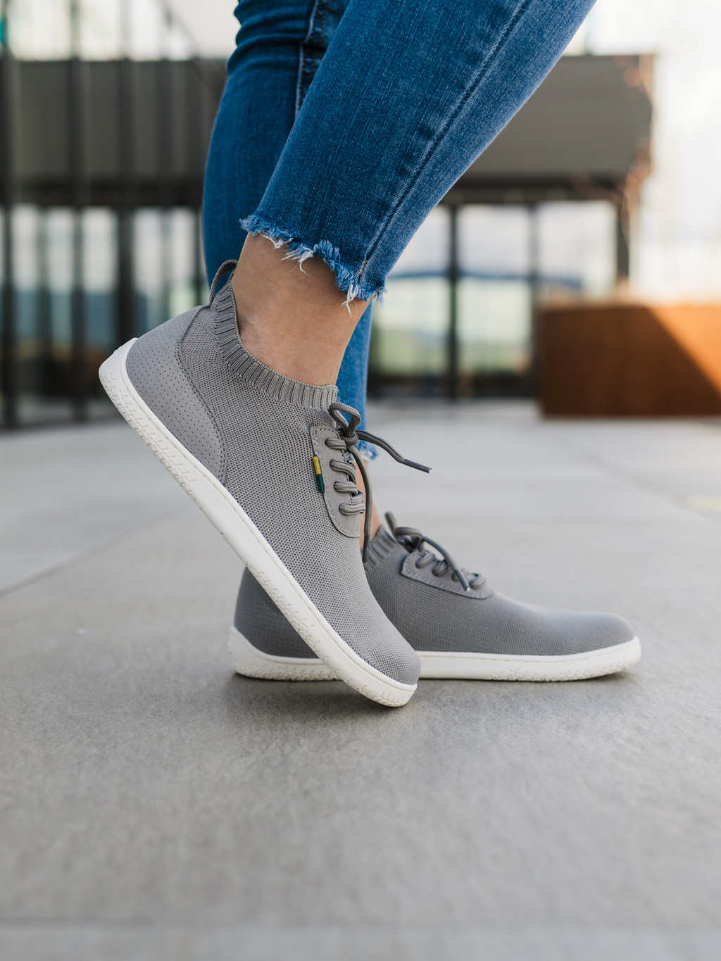 Barfuß-Sneaker - Be Lenka Stride - Grau & Weiß
