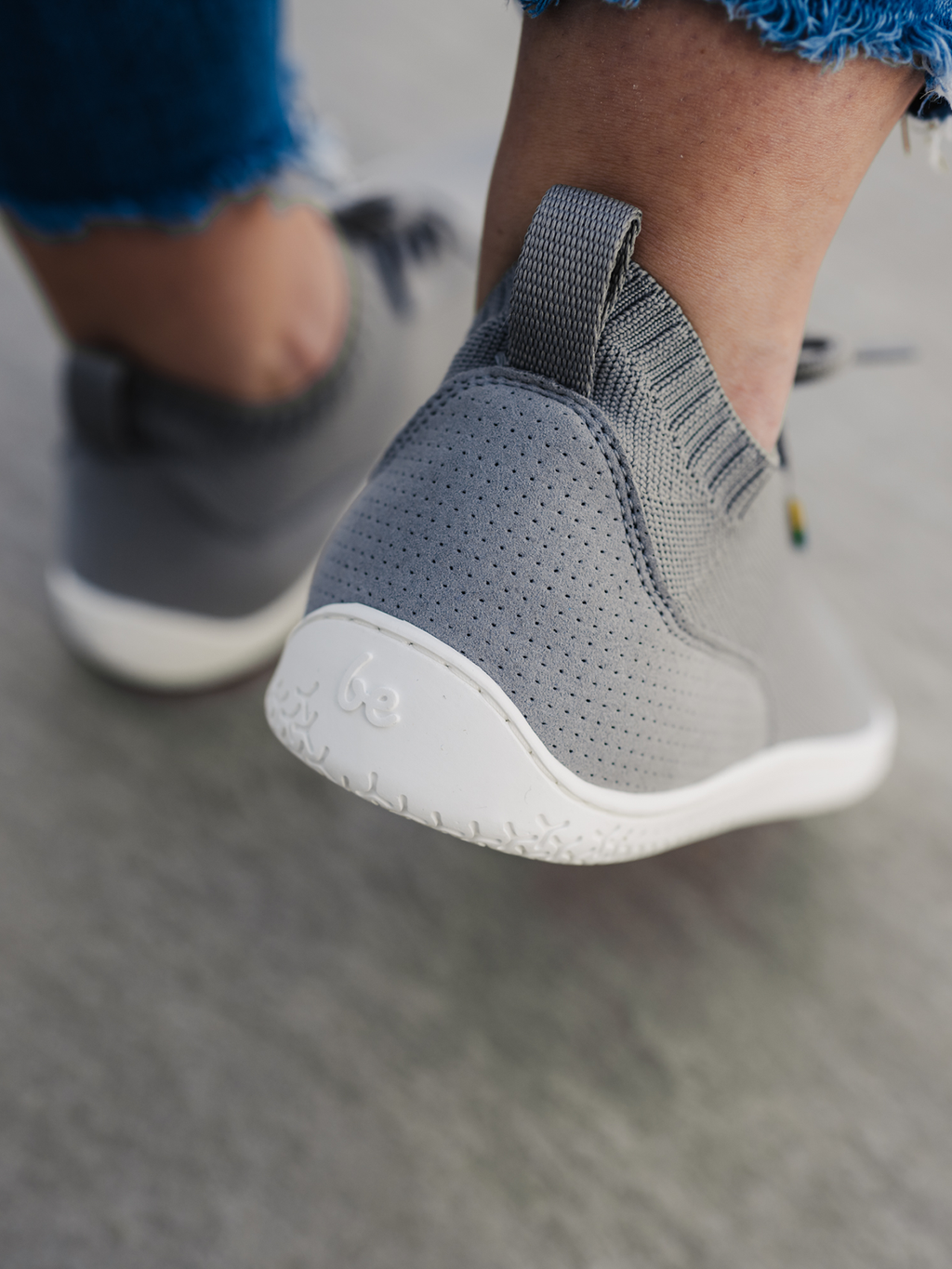 Barfuß-Sneaker - Be Lenka Stride - Grau & Weiß
