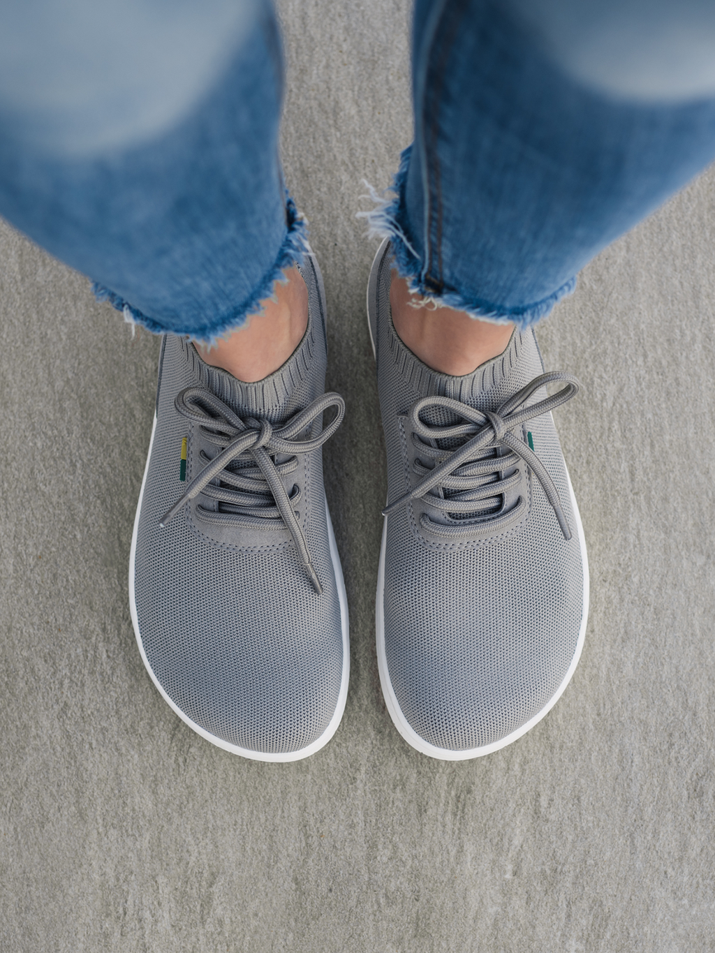 Barfuß-Sneaker - Be Lenka Stride - Grau & Weiß