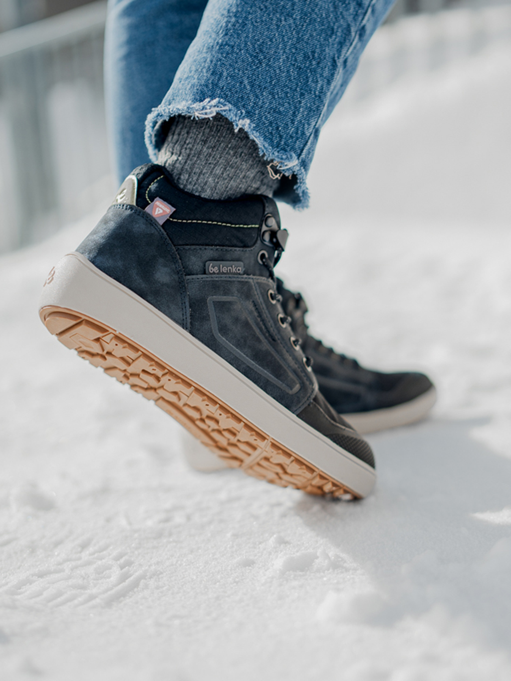 Barfußstiefel Be Lenka ArcticEdge - Anthrazitschwarz