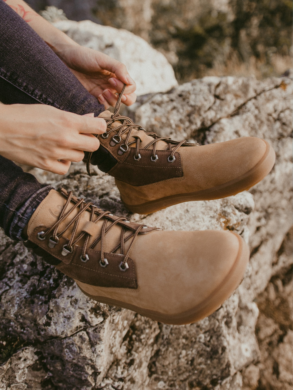 Barfußschuhe Be Lenka Nevada Neo - Sand & Dark Brown