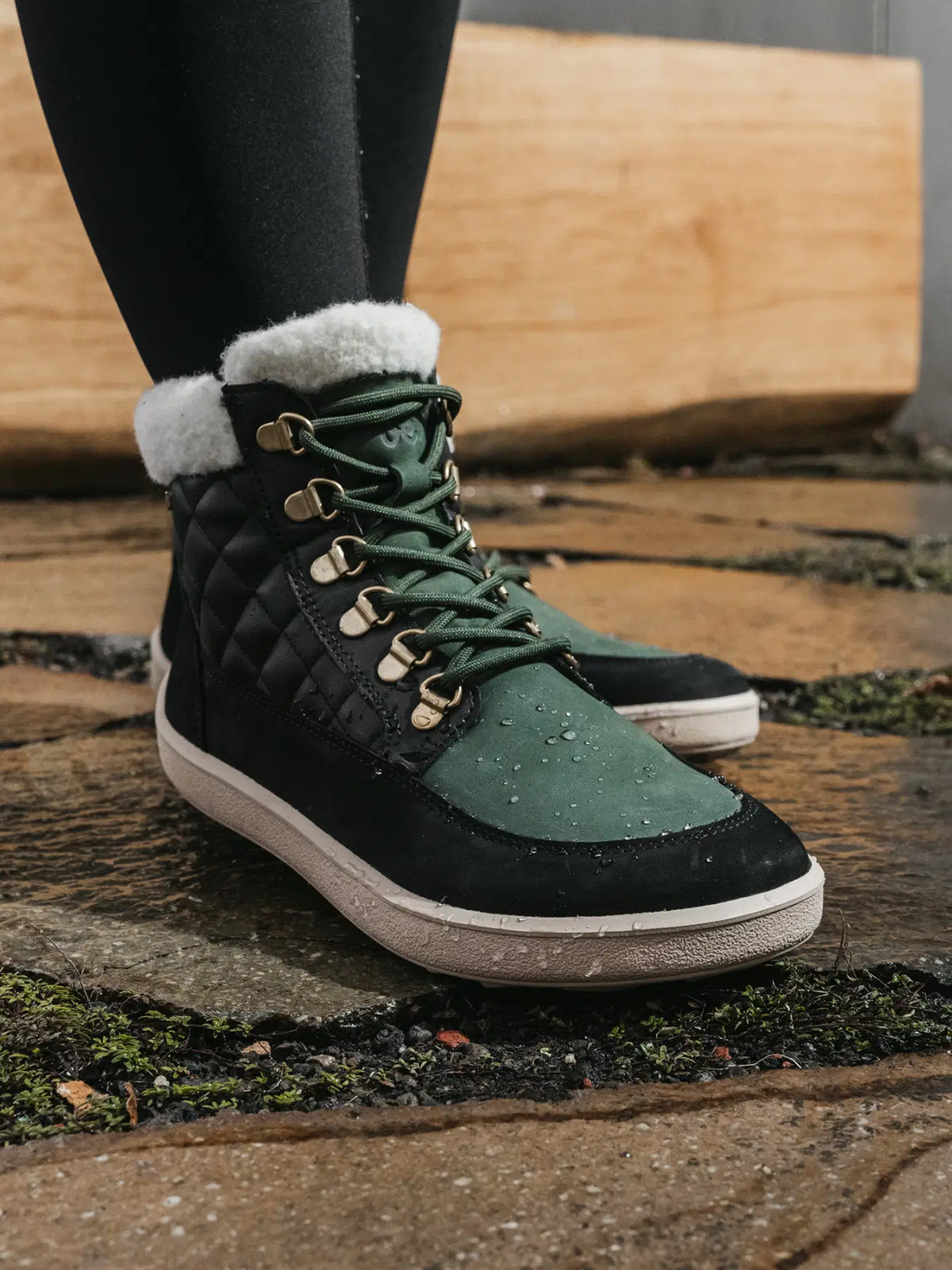 Barfußschuhe Be Lenka Olivia - Schwarz & Dunkelgrün