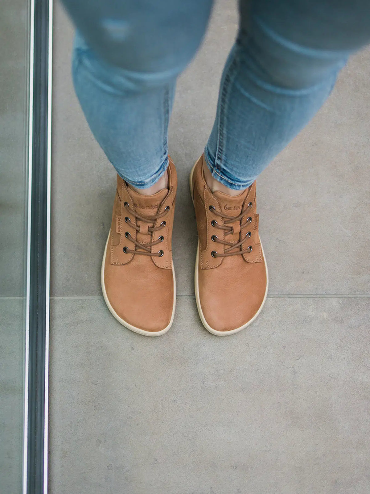 Barfußschuhe - Be Lenka - Synergy - Cognac & Beige