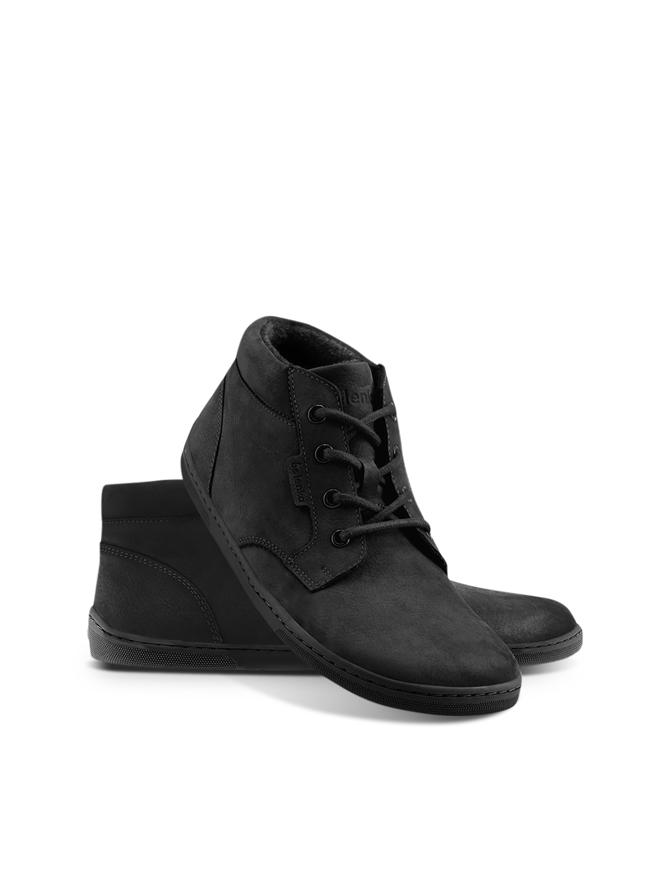 Barfußschuhe - Be Lenka - Synergy - Fleece - Komplett Schwarz