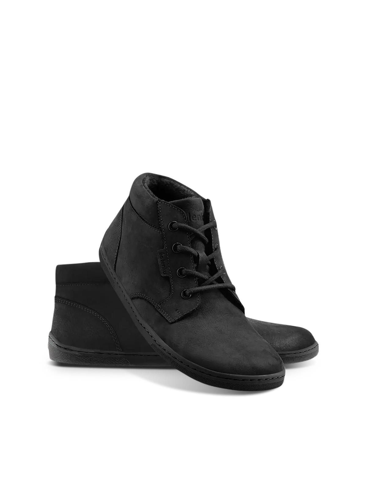 Barfußschuhe - Be Lenka - Synergy - Fleece - Komplett Schwarz