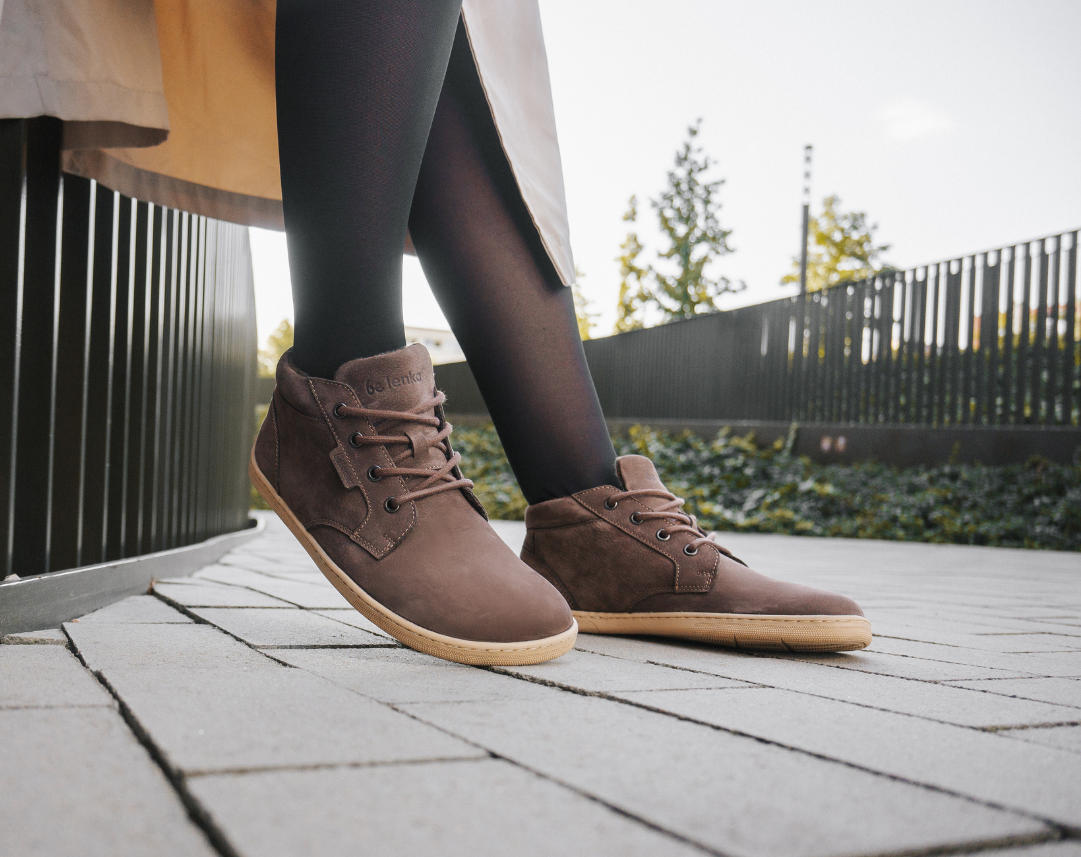 Barfußschuhe - Be Lenka - Synergy - Fleece - Chocolate & Beige