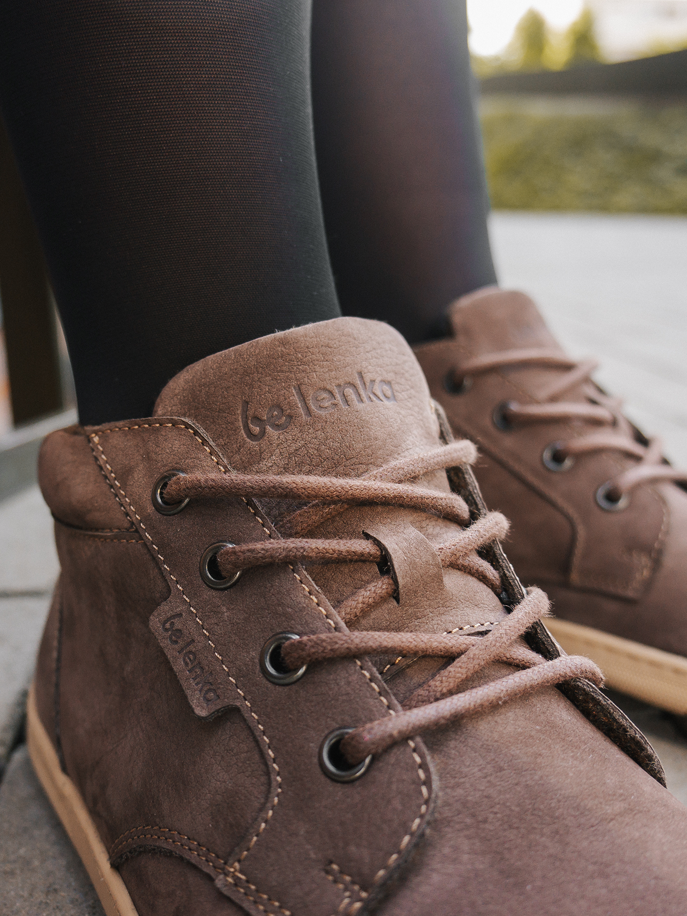 Barfußschuhe - Be Lenka - Synergy - Fleece - Chocolate & Beige