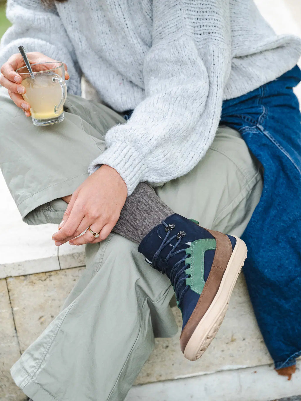 Barfußschuhe Be Lenka York – Navy, Braun & Beige