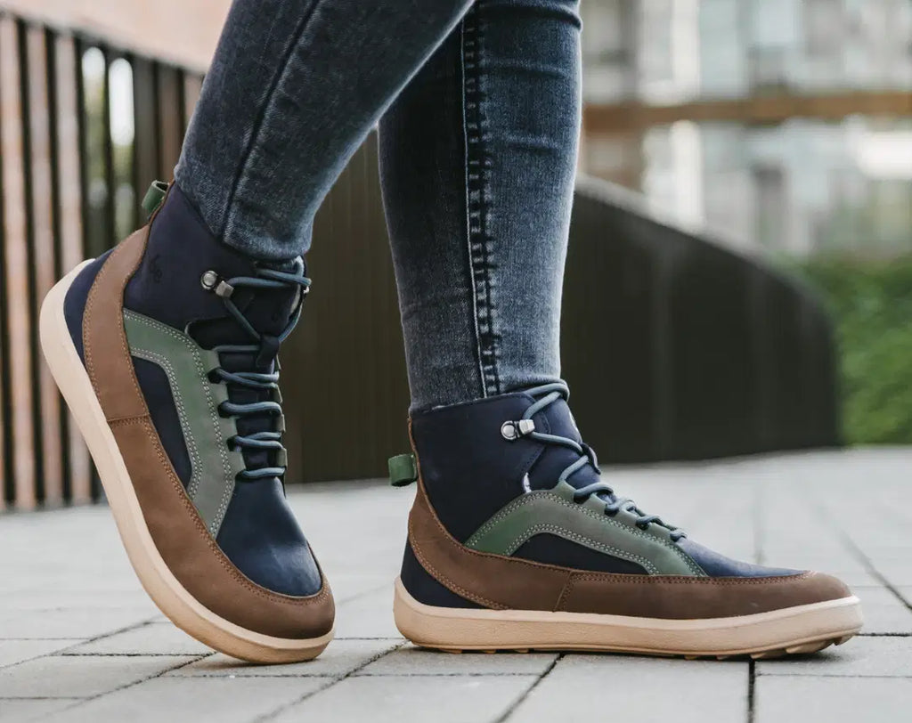 Barfußschuhe Be Lenka York – Navy, Braun & Beige