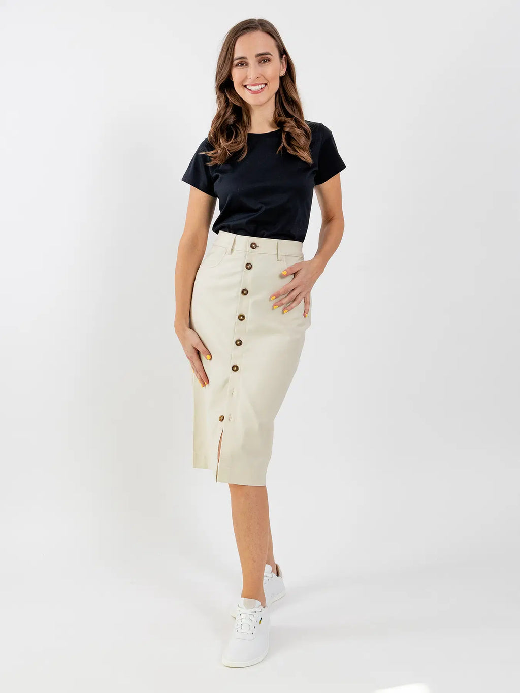 Women's Midi Skirt Be Lenka Essentials - Creme