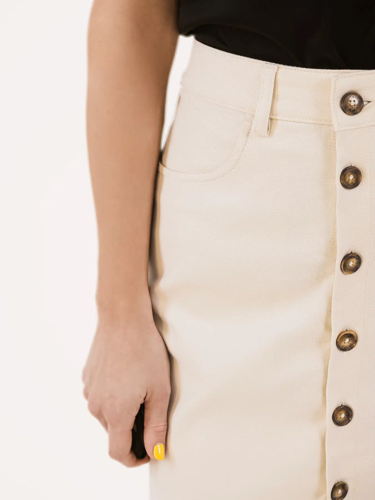 Women's Midi Skirt Be Lenka Essentials - Creme