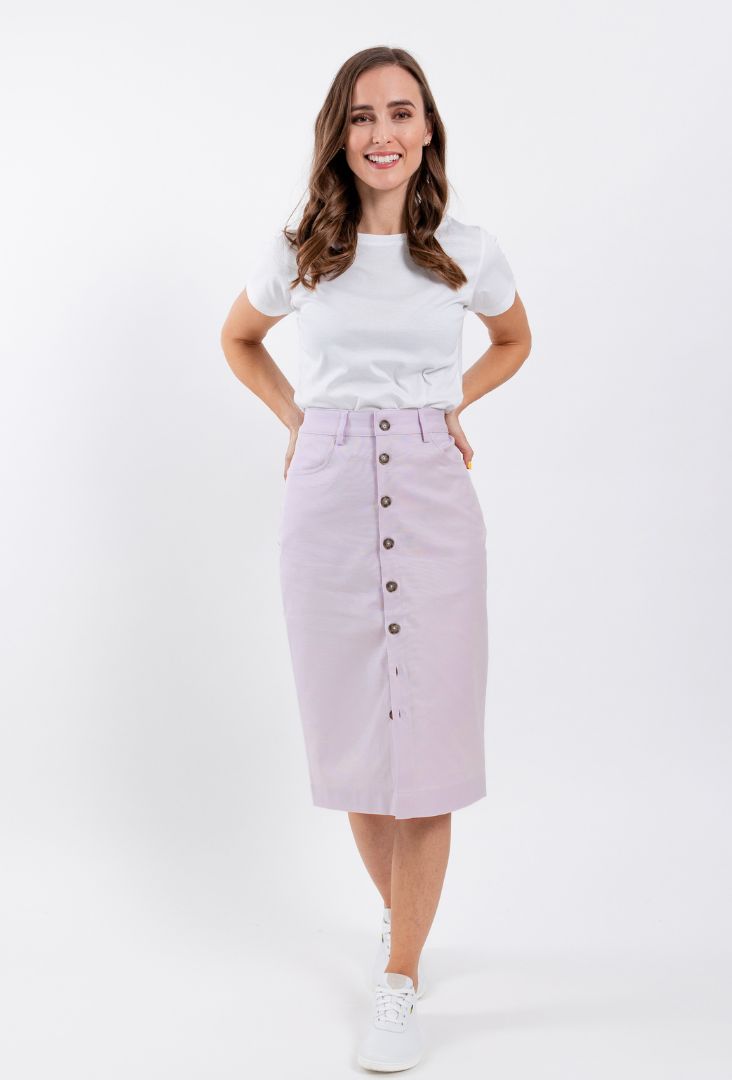 Damen Midirock Be Lenka Essentials - Helllila