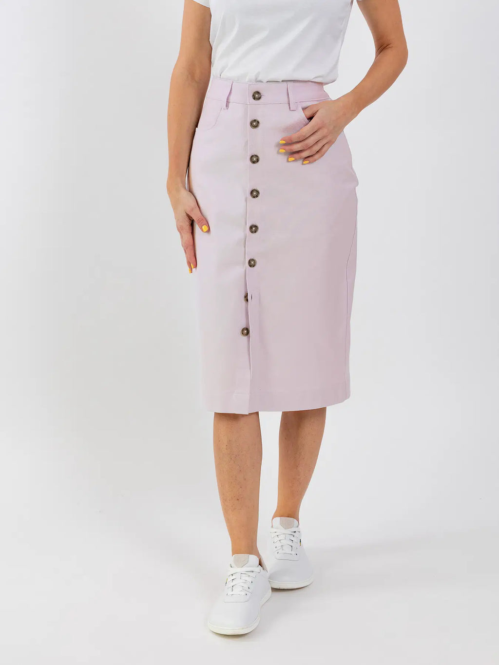 Damen Midirock Be Lenka Essentials - Helllila