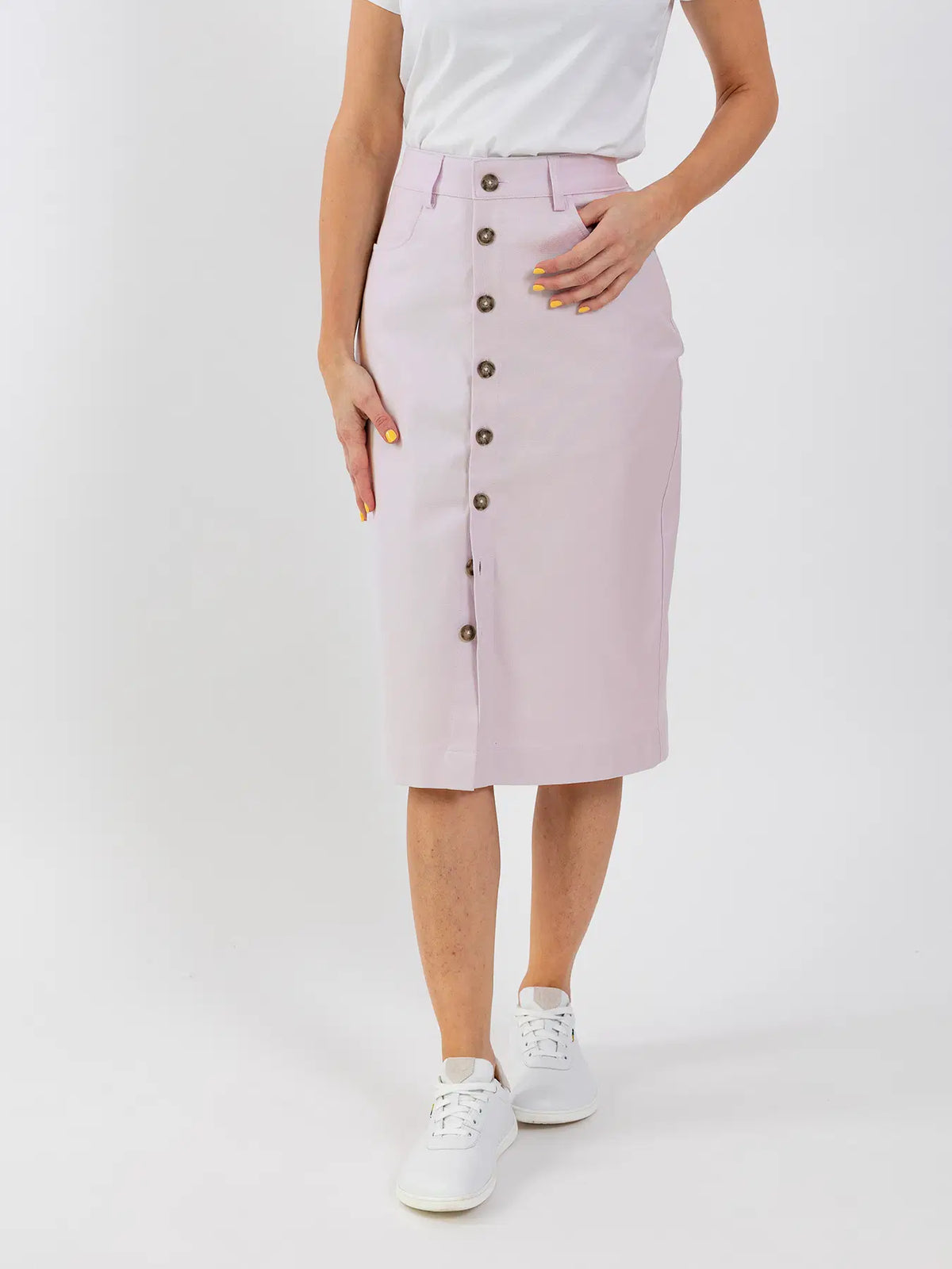 Damen Midirock Be Lenka Essentials - Helllila