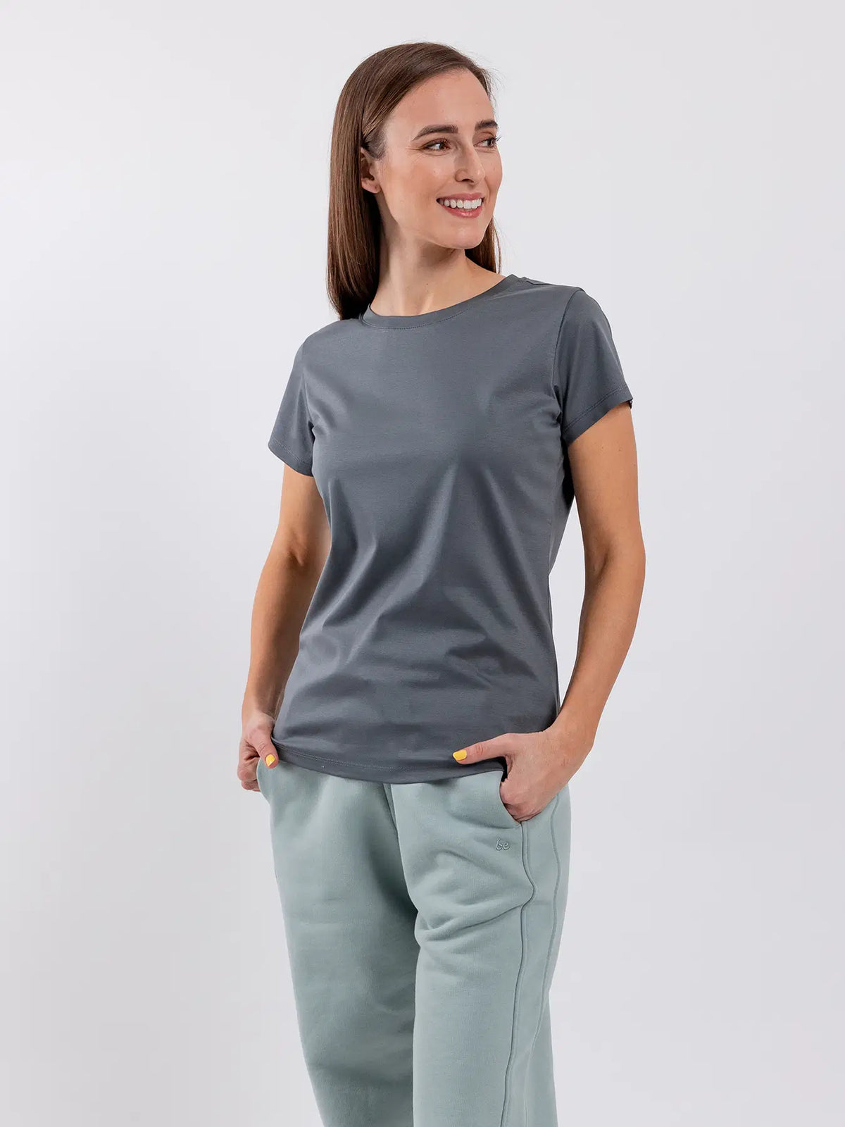 Women's Round Neck t-shirt Be Lenka Essentials - Grey