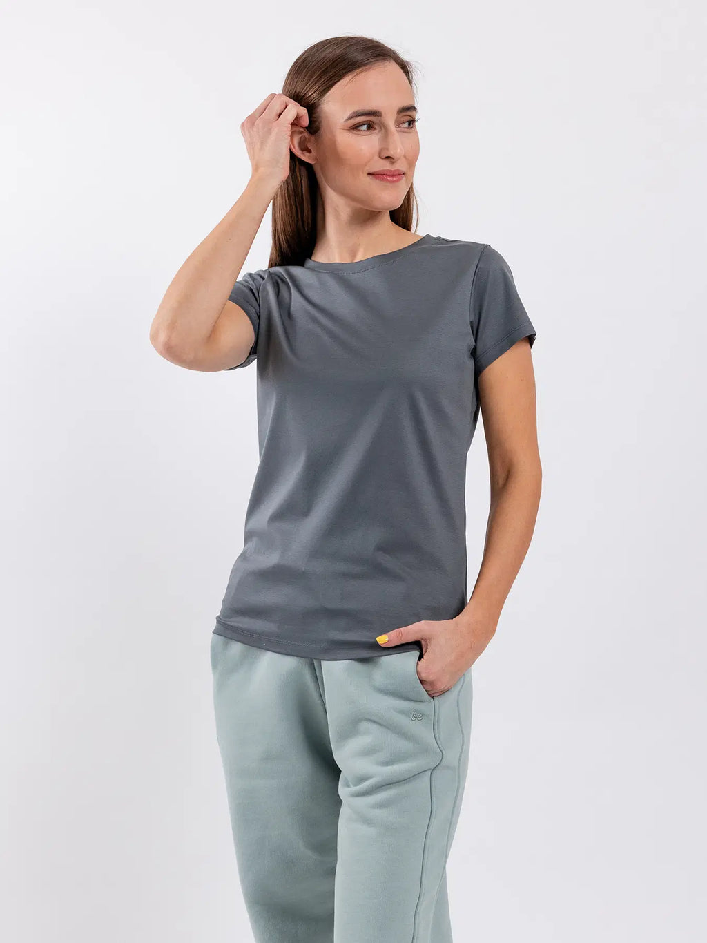 Women's Round Neck t-shirt Be Lenka Essentials - Grey