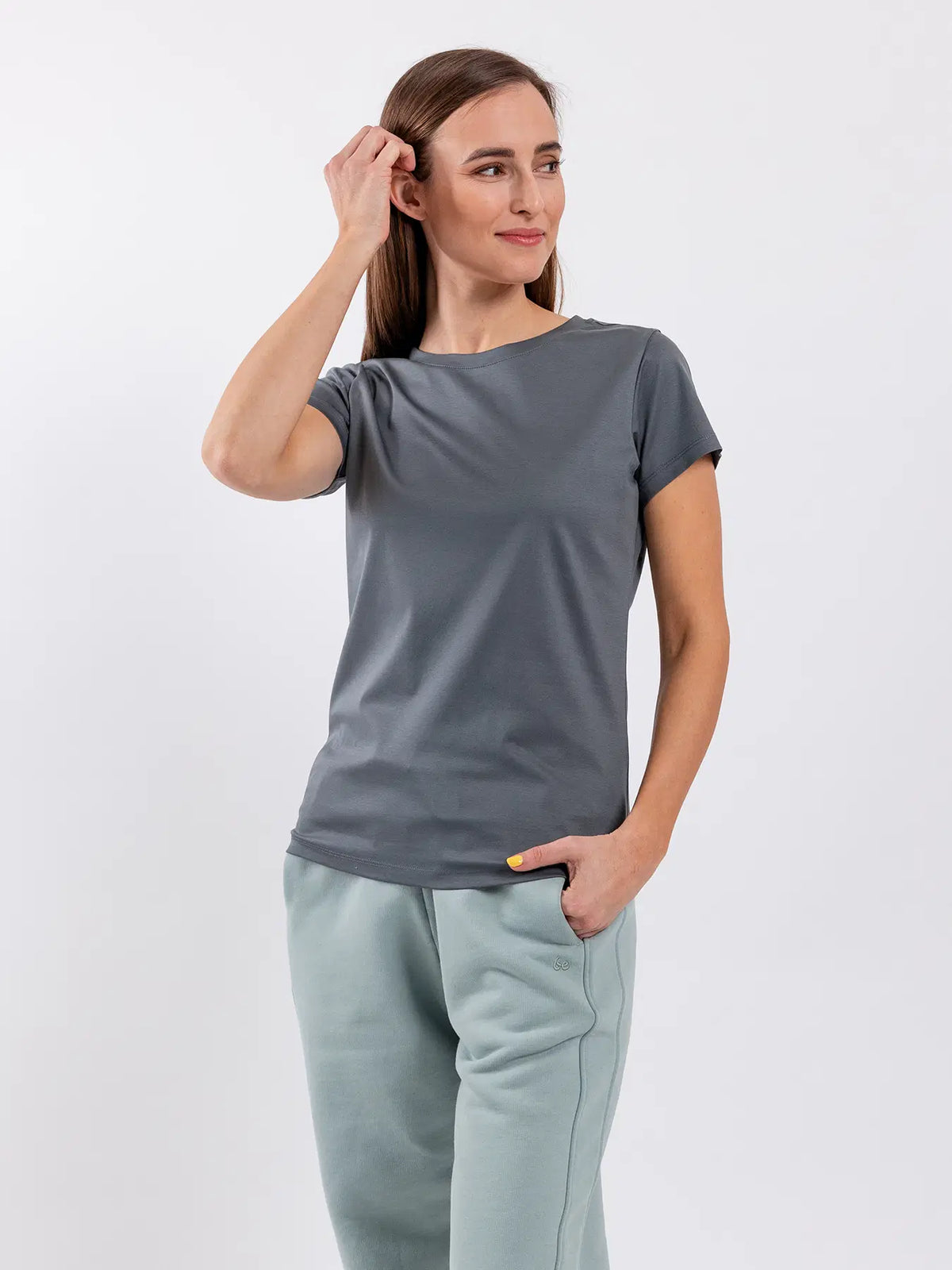 Women's Round Neck t-shirt Be Lenka Essentials - Grey