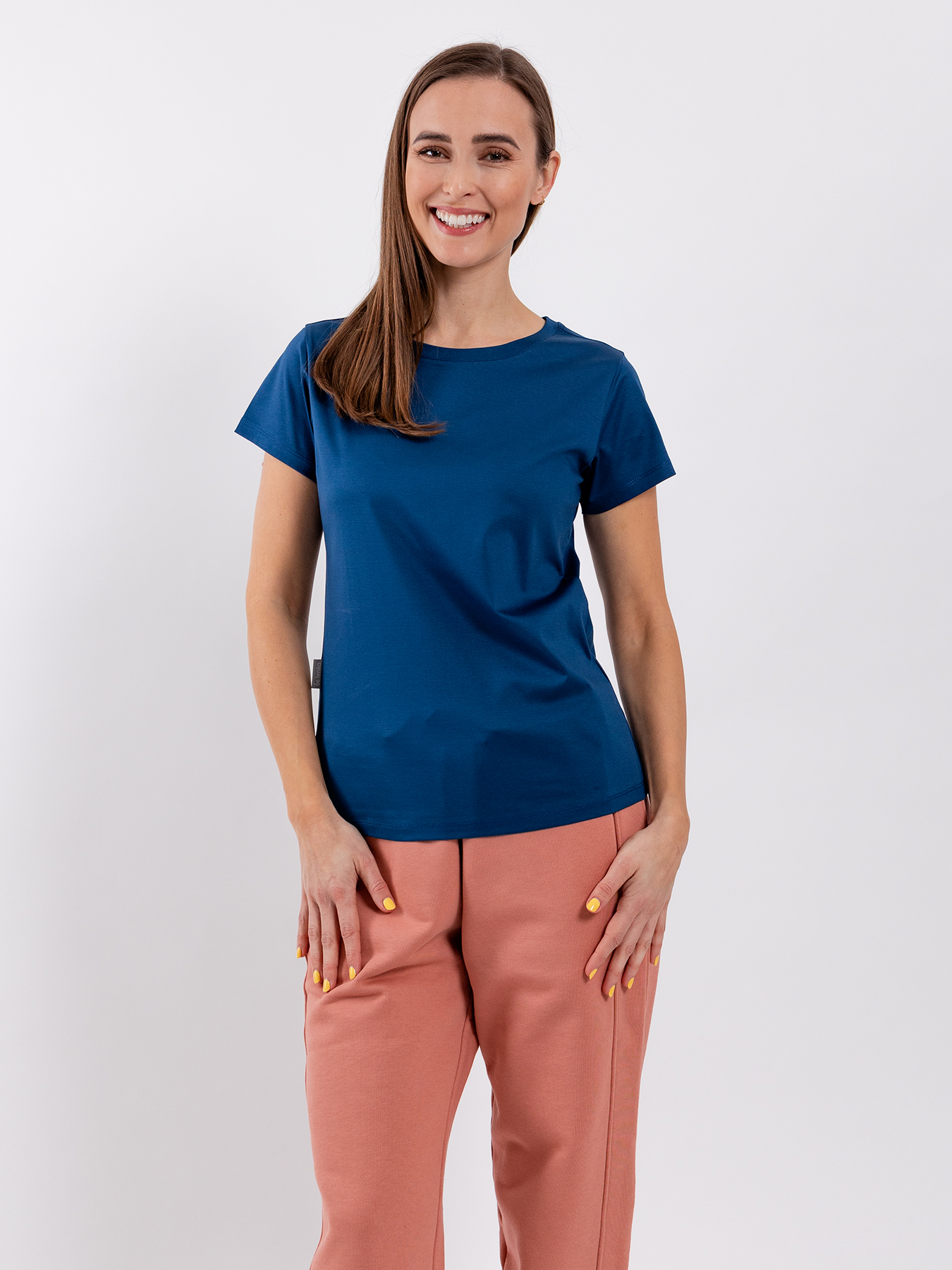 Damen T-Shirt mit Rundhalsausschnitt Be Lenka Essentials - Navy