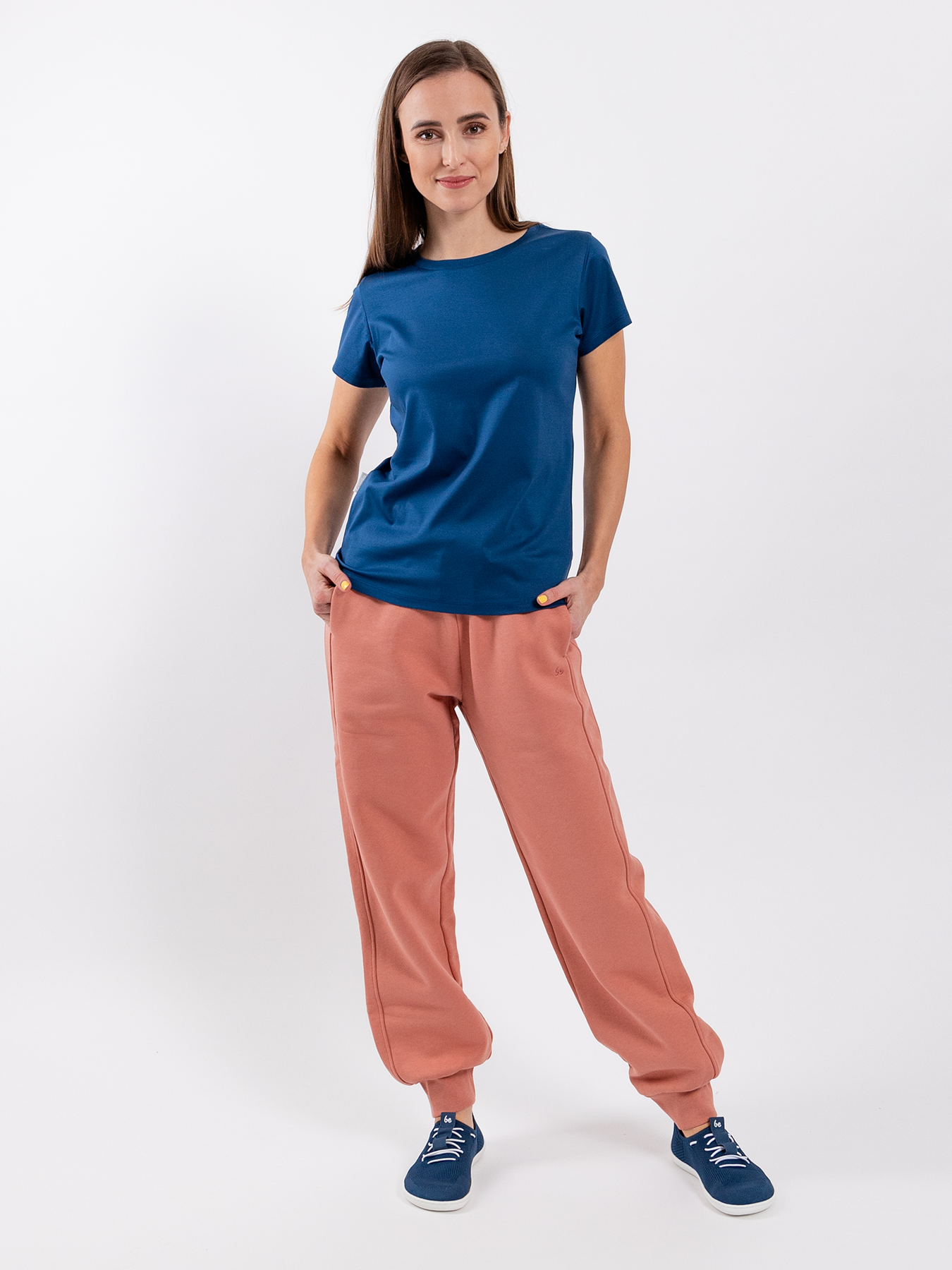 Damen T-Shirt mit Rundhalsausschnitt Be Lenka Essentials - Navy