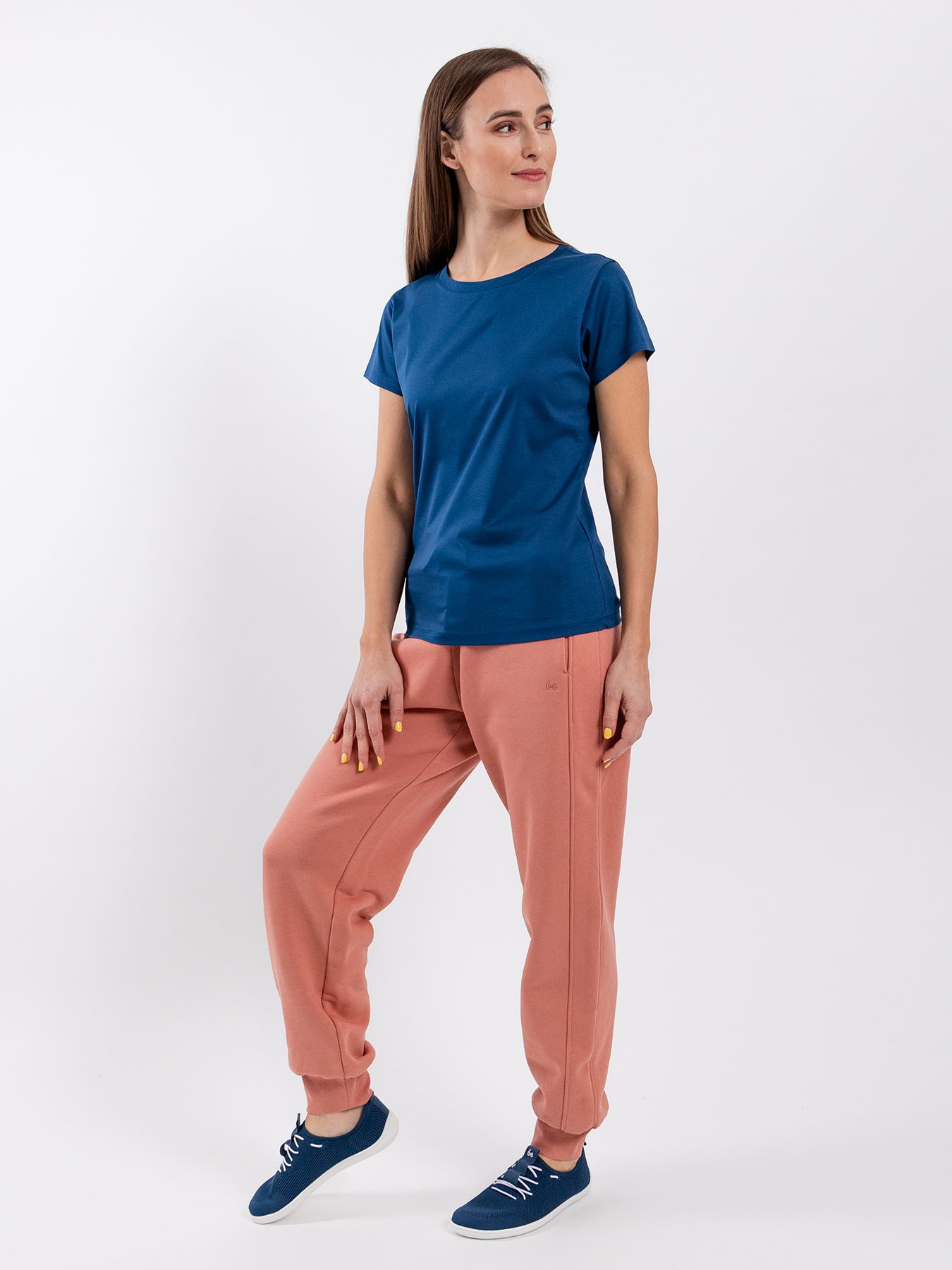 Damen T-Shirt mit Rundhalsausschnitt Be Lenka Essentials - Navy