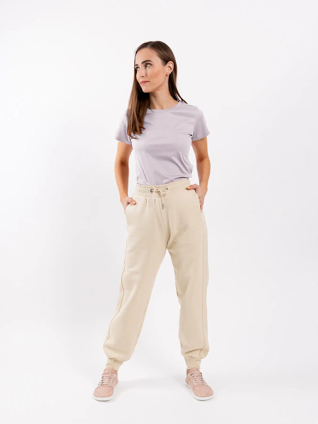 Damen Rundhals T-Shirt Be Lenka Essentials - Powder Pink
