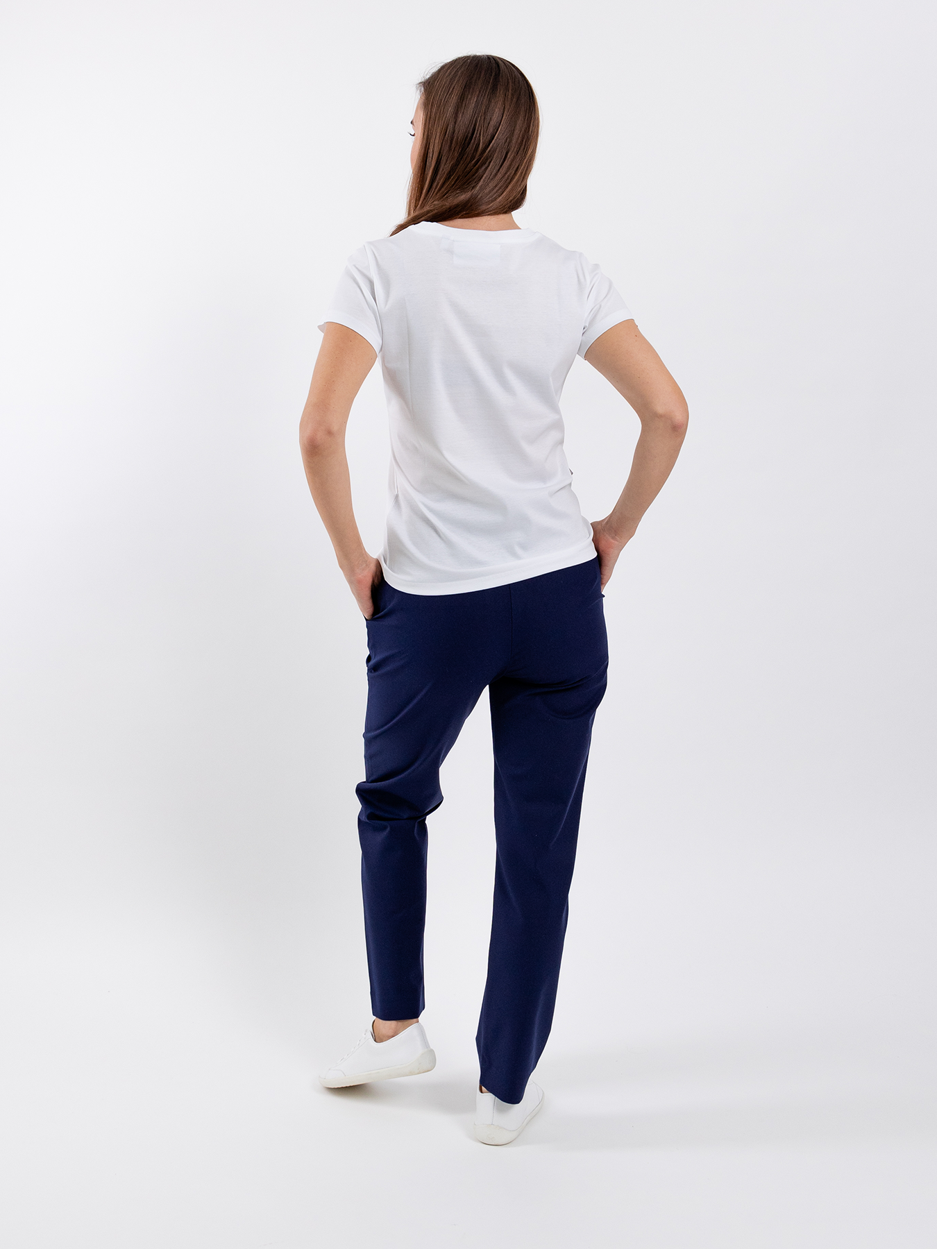 Damen Rundhals-T-Shirt Be Lenka Essentials - Weiß