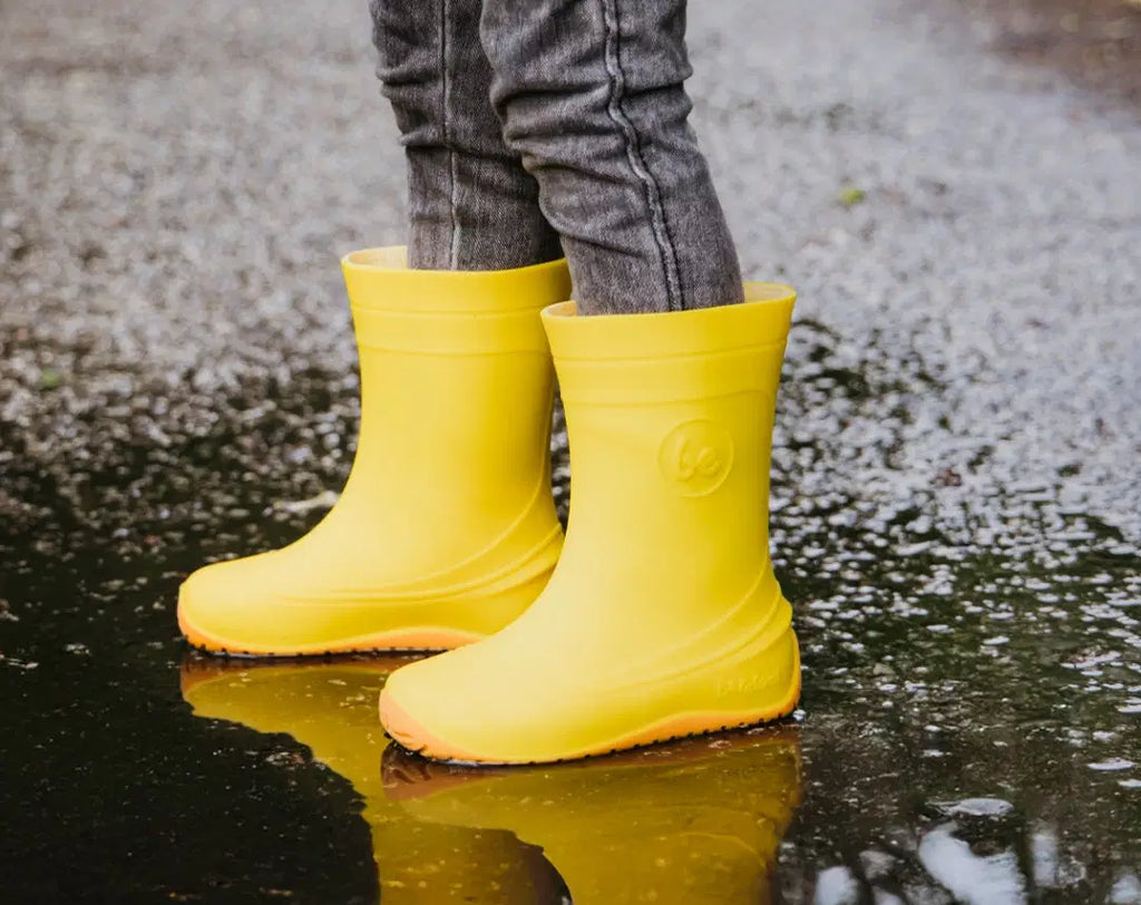Kinder Barfuß-Gummistiefel Be Lenka Pudds - Gelb