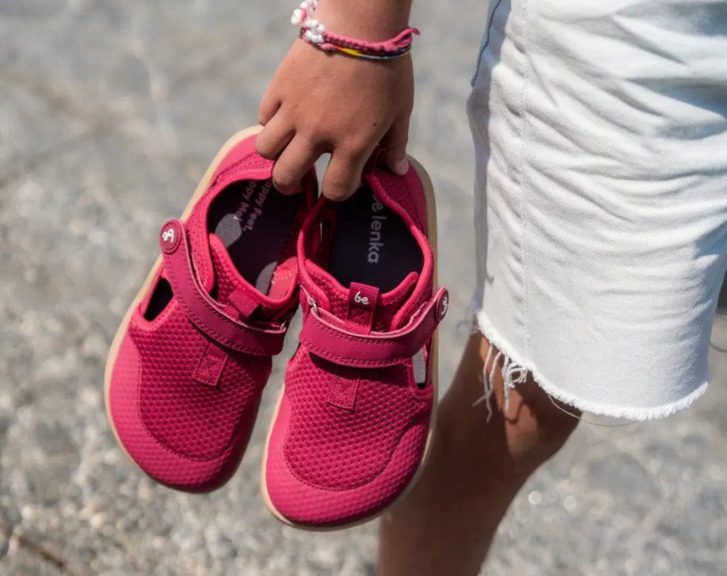 Kids barefoot sandals Zest Kids - Berry