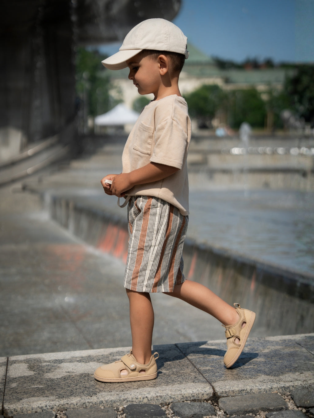 Kinder Barfußsandalen Zest Preschool - Beige