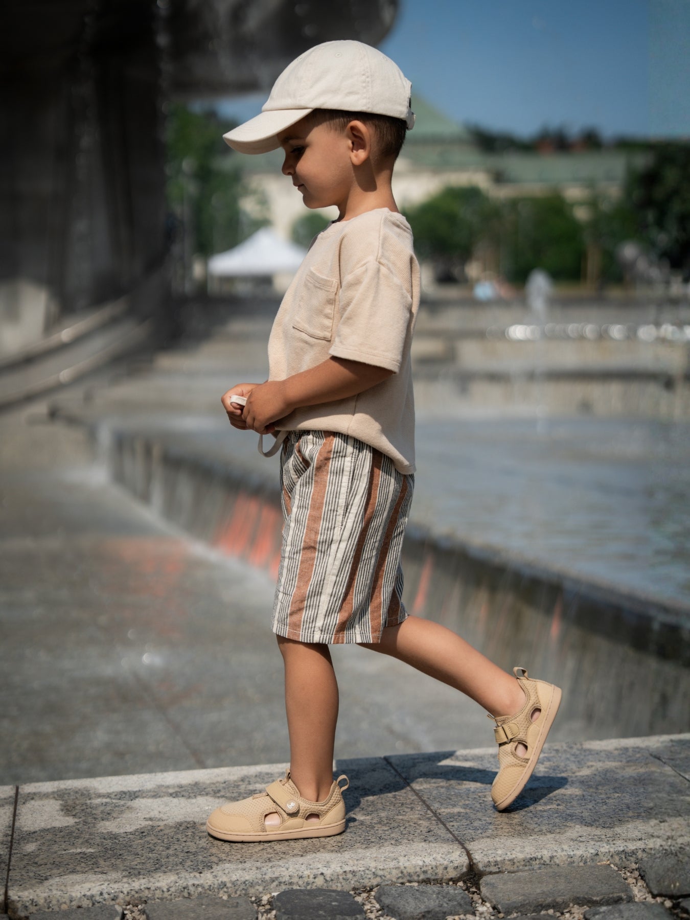 Kinder Barfußsandalen Zest Preschool - Beige