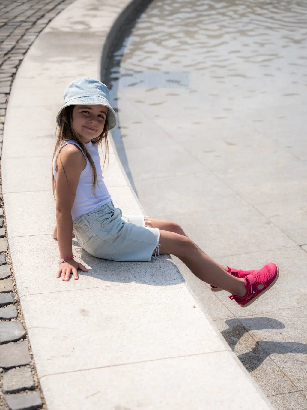 Kids barefoot sandals Zest Preschool - Berry