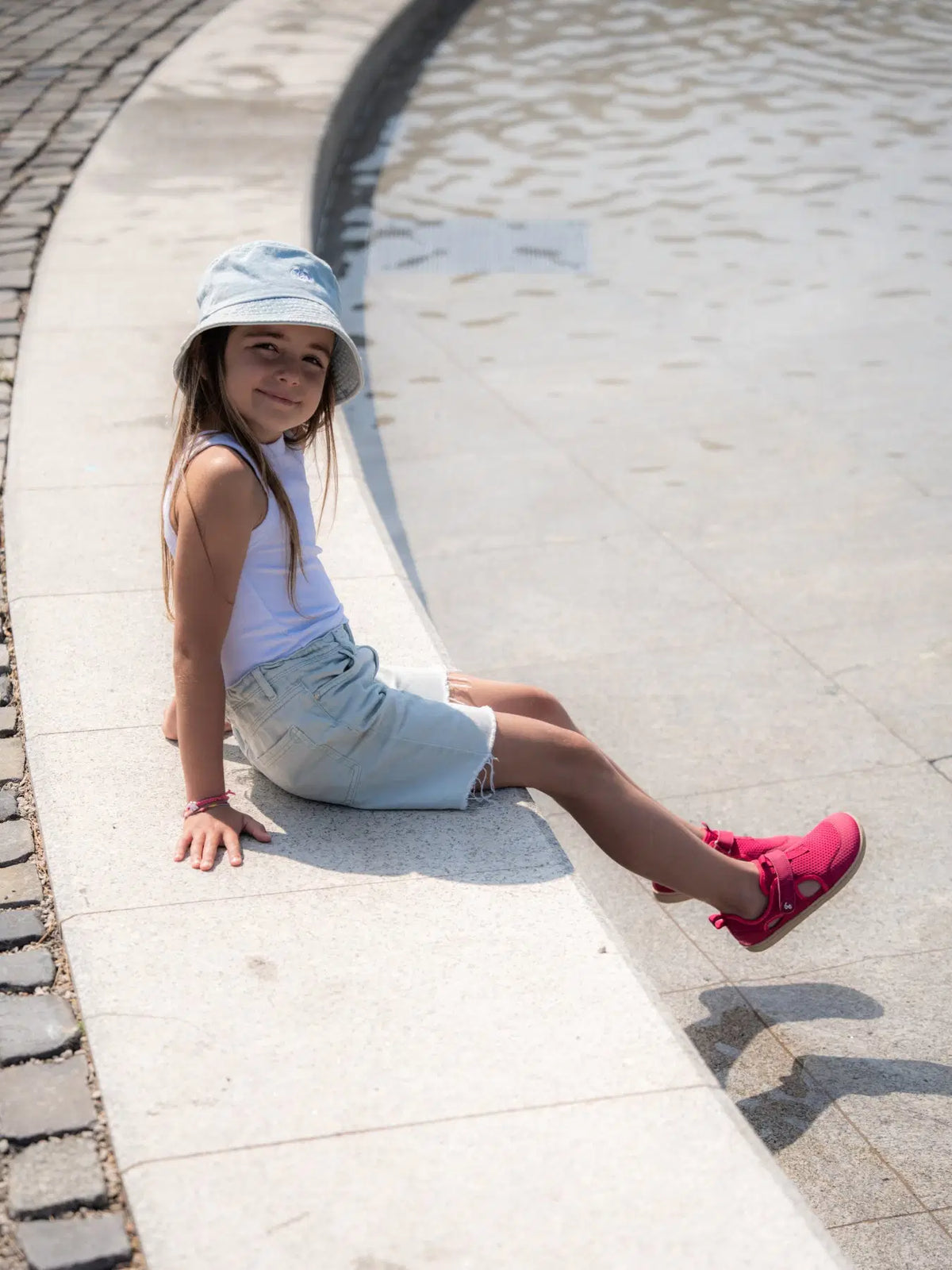 Kids barefoot sandals Zest Preschool - Berry