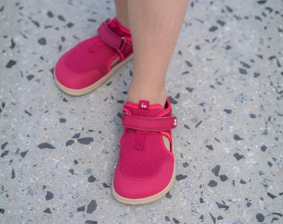 Kids barefoot sandals Zest Preschool - Berry