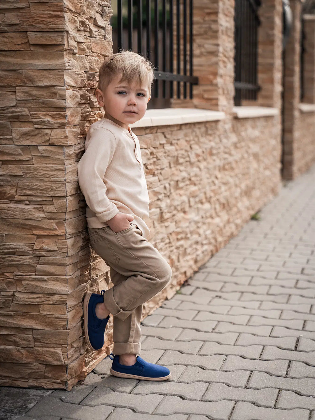 Kinder Barfuß Slip-on Schuhe Be Lenka Aura Preschool - Navy