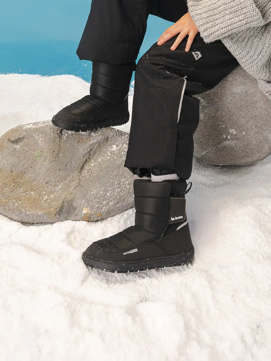 Kinder Barfuß-Schneestiefel Be Lenka Ailo Junior - Schwarz