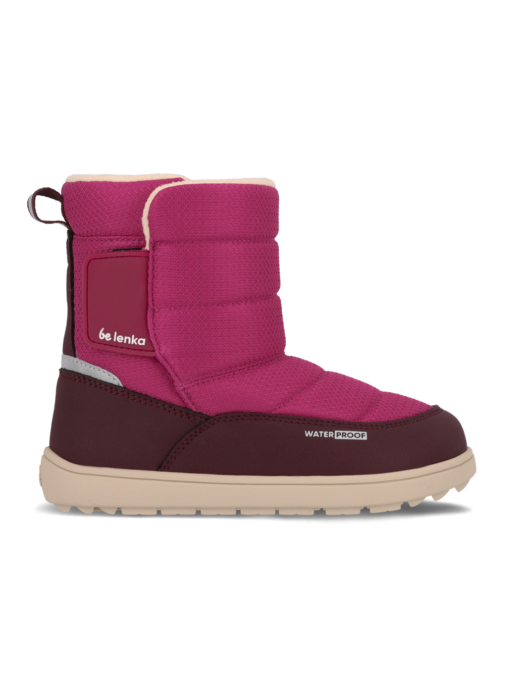 Kinder Barfuß Winterstiefel Be Lenka Ailo Junior - Berry