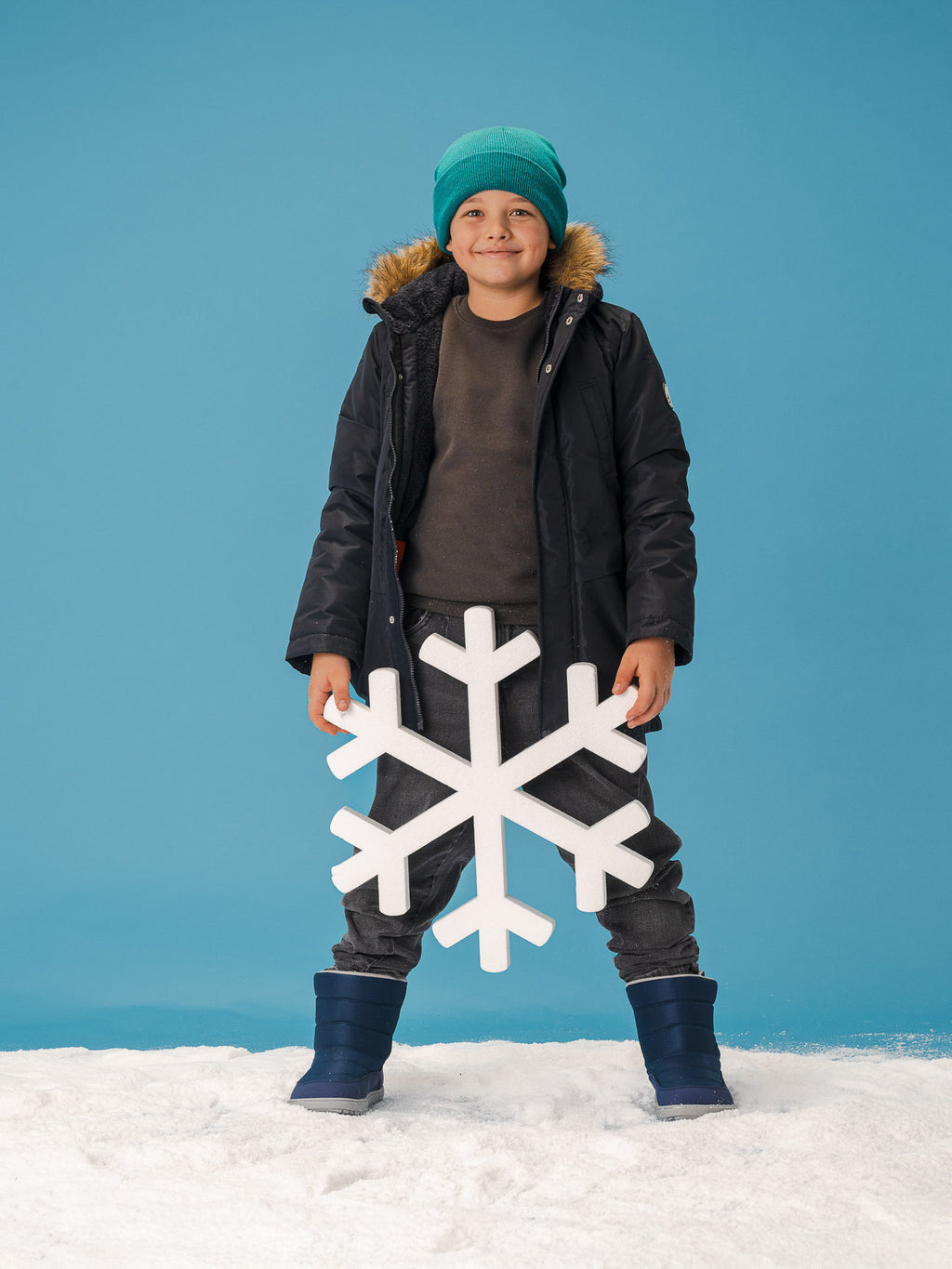Kinder Barfuß Winterstiefel Be Lenka Ailo Junior - Dark Blue