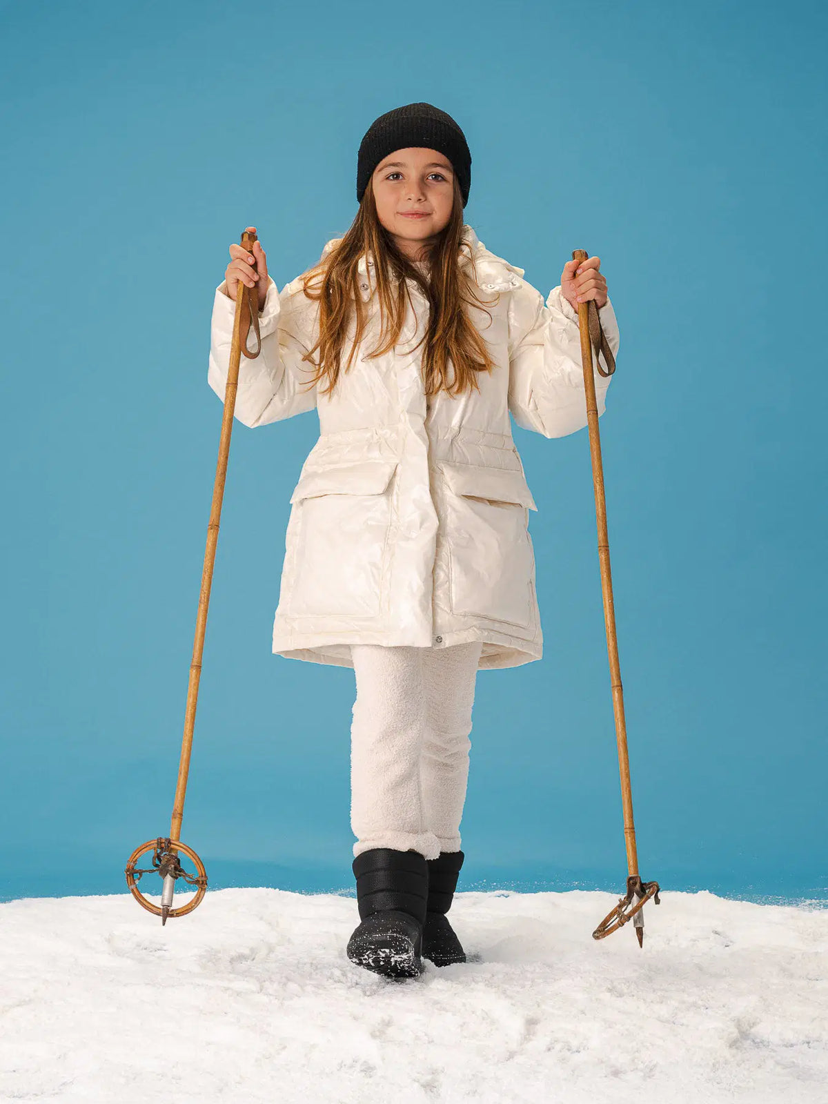 Kids barefoot snow boots Be Lenka Ailo Kids - All Black