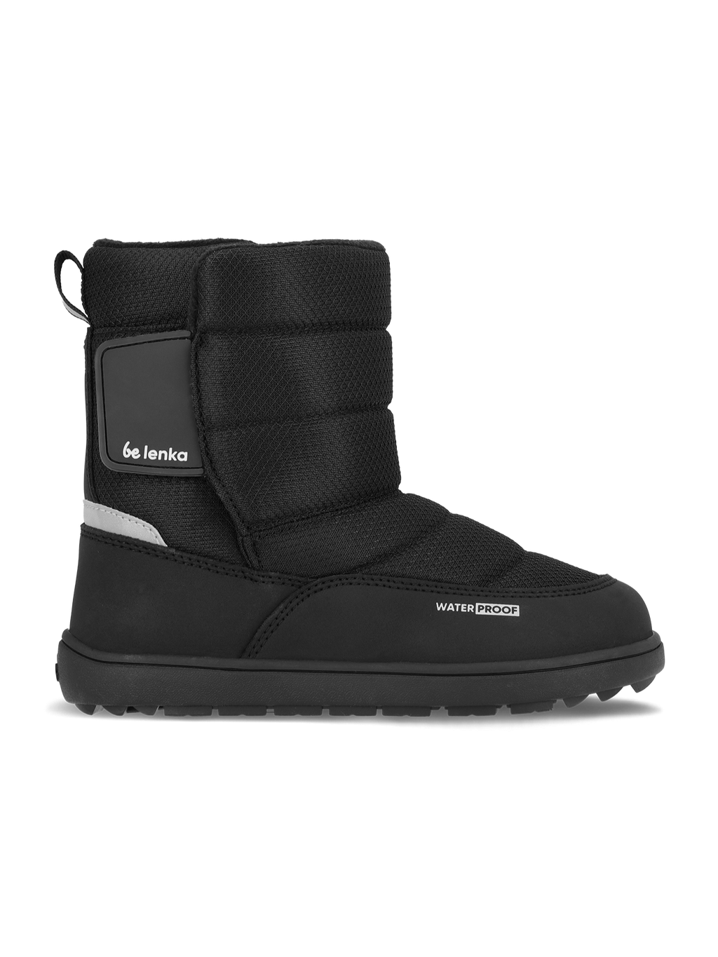 Kids barefoot snow boots Be Lenka Ailo Kids - All Black