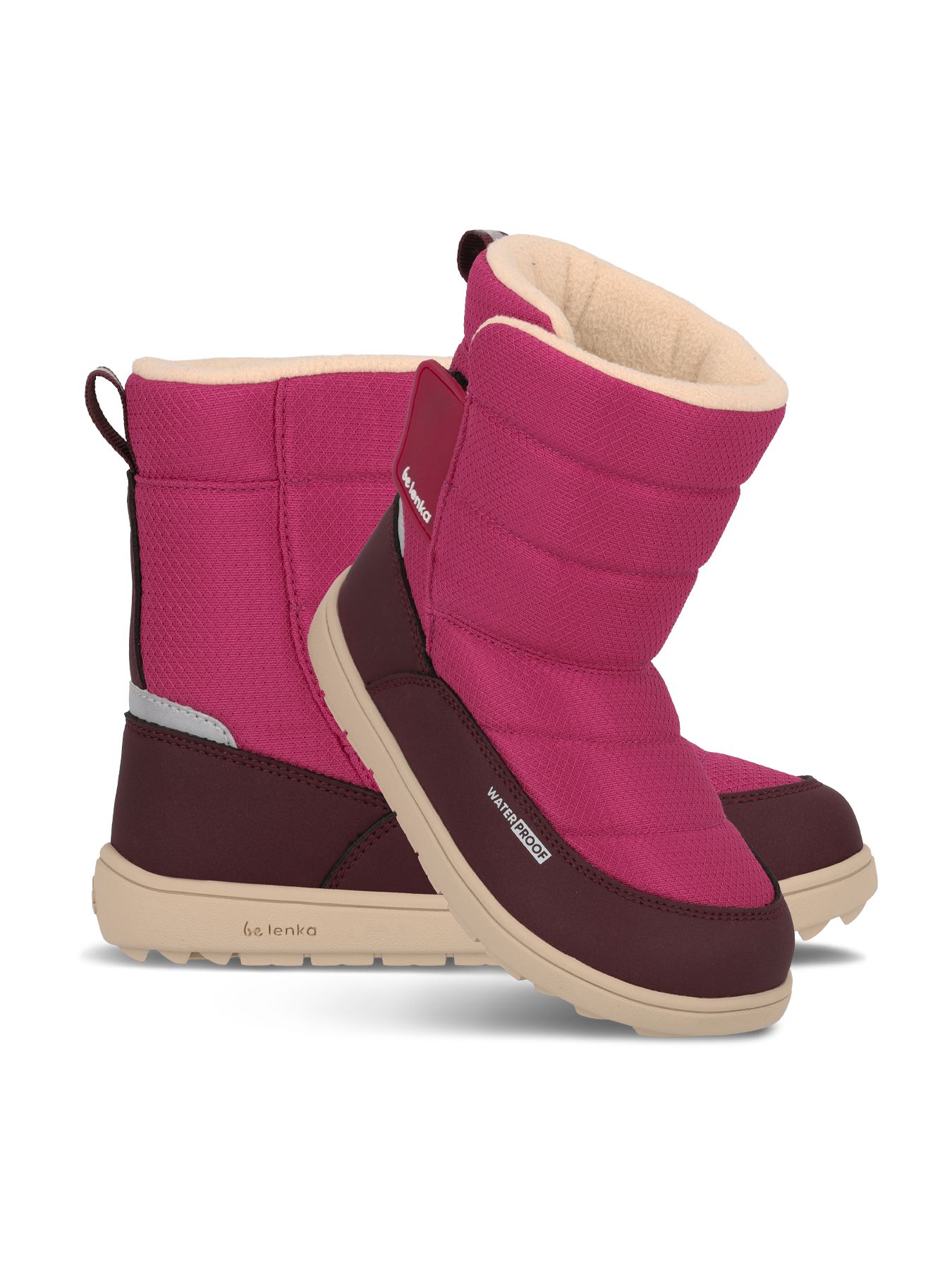 Kinder Barfuß Winterstiefel Be Lenka Ailo Kids - Berry