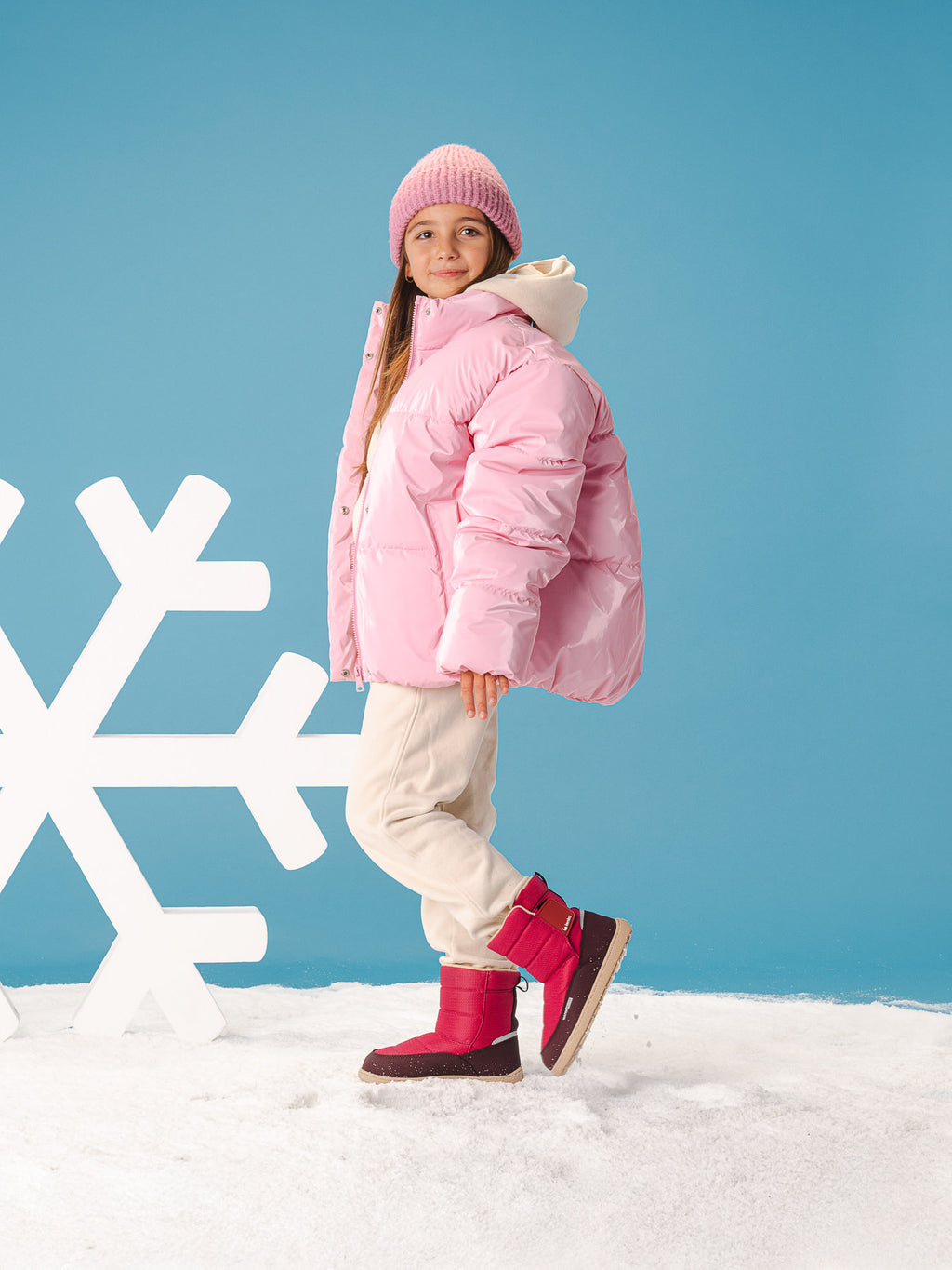 Kinder Barfuß Winterstiefel Be Lenka Ailo Kids - Berry
