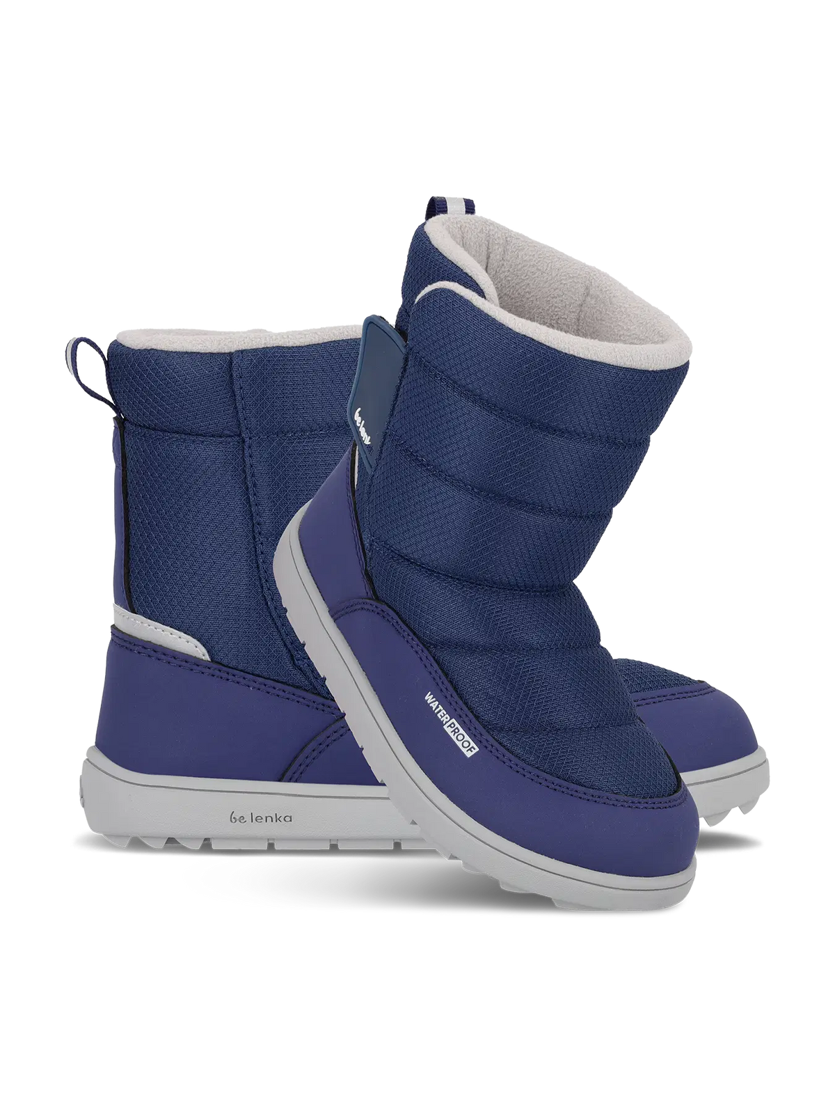 Kids barefoot snow boots Be Lenka Ailo Junior - Dark Blue